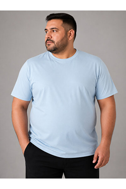 ANNEX Large Size Crew Neck Solid Color Men's Oversized Tshirt