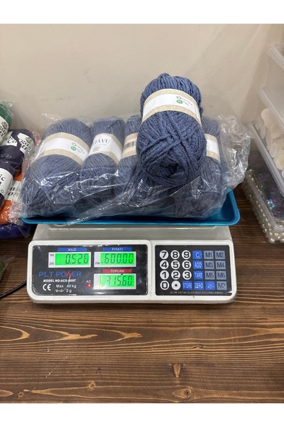 SÜSLÜTASARIM örgü ipi (526 gram) denim mavi