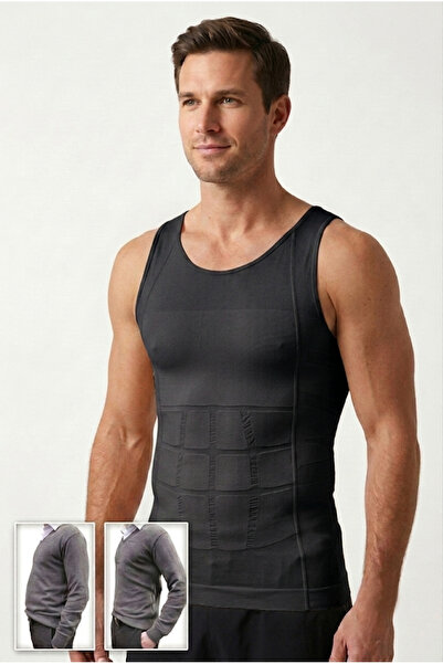 Altınay Men's Corset Athlete Belly Tightening Slimming Firming Slim Fit Body ...