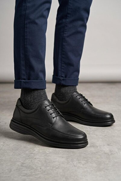 Papuçsepeti Shoe Basket 42783-1 Genuine Leather Orthopedic Sole Casual Men's ...