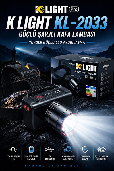 ROBO K LİGHT Serisi KL-2033 Kafa Feneri