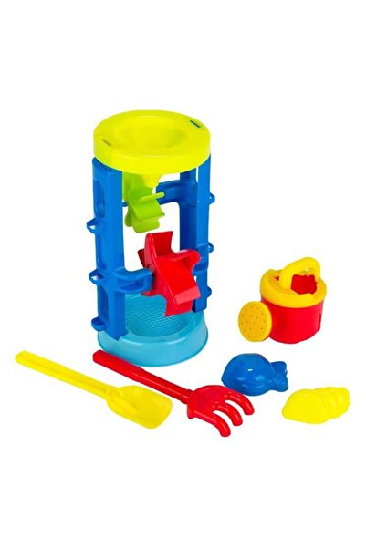 OEM Set Moara de Apă Colorată de Plajă și 5 Accesorii