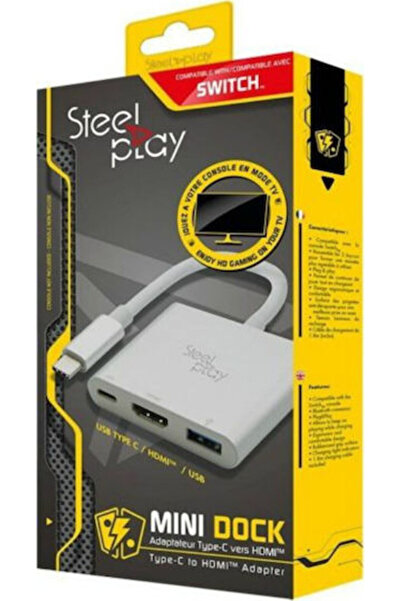 Other Steelplay Μίνι Ντοκ JVASWI00027 Μετατροπέας HDMI για Switch Λευκό