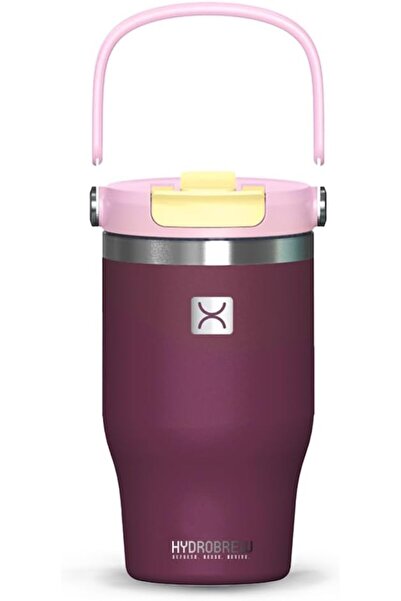 Hydrobrew Vacuum insulated cup with handle from Hydrobrew, 500 ml, purple