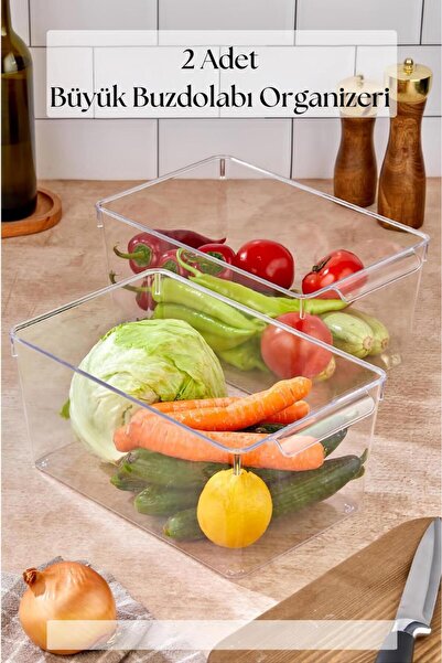 Twin Store 2-Piece Refrigerator Organizer & Refrigerator Organizer 6 Lt
