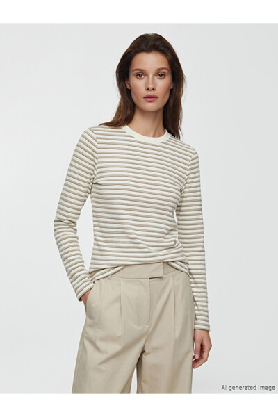 LC Waikiki Crew Neck Striped Women's T-Shirt