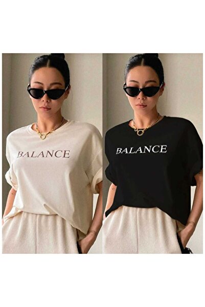 JENOLAN Γυναικεία μπλουζάκια Boyfriend 2-pack/3-pack, βασικά με στάμπα/χωρίς ...