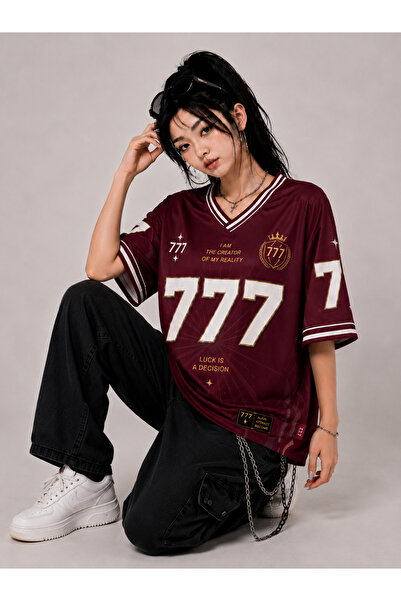 DEEFWEAR 777 Manifest Jersey Oversize Unisex Forma Tişört