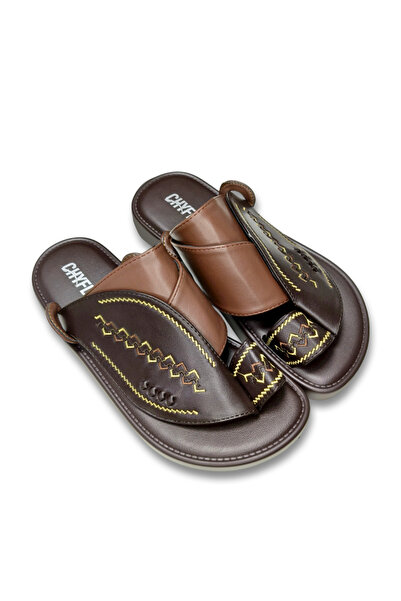 Khayrat Slipper شباشب رجالية كلاسيكية بتصميم عربي، نعل مانع للانزلاق، مادة مت...