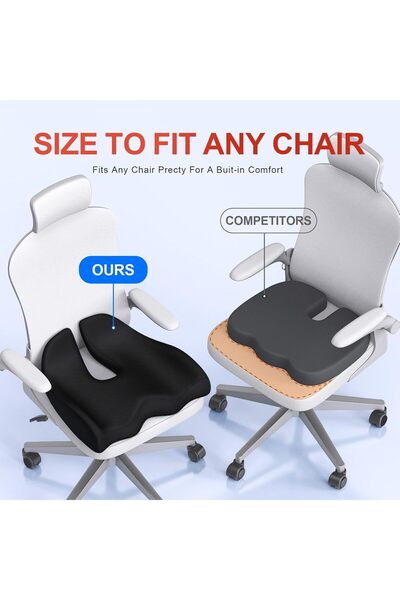 Benazcap Seat Cushion Office Chair Cushions Butt Pillow for Car Long Sitting,...