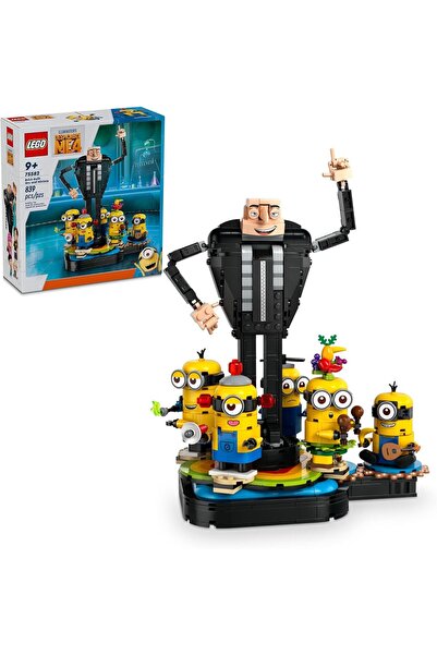 LEGO دمية غرو والمينيونز من فيلم "داسبلكي مي 4" المصنوعة من قطع البناء، لعبة ...
