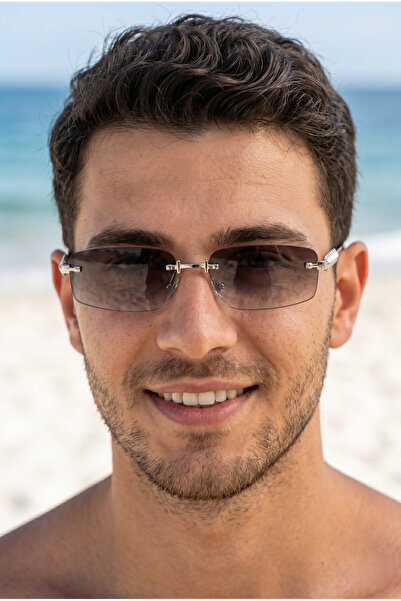 MONAL Jacartyy Versi̇on4 Rimless Sunglasses Rectangle 57 Ekartman