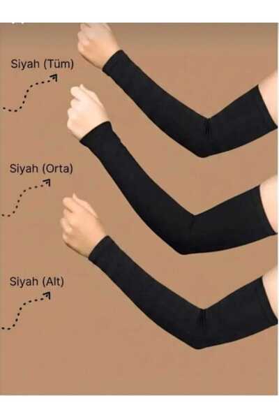 NOFLEN 3 Pairs of Sandy Lycra Flexible Combed Cotton Multi-Purpose Sleeves