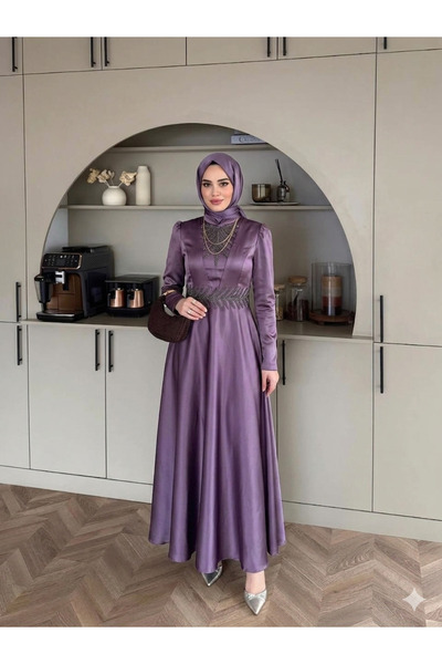 GÜLSEVEN Yeni sezon belden taşlı güğüsündede taşlı özel tasarım abiye