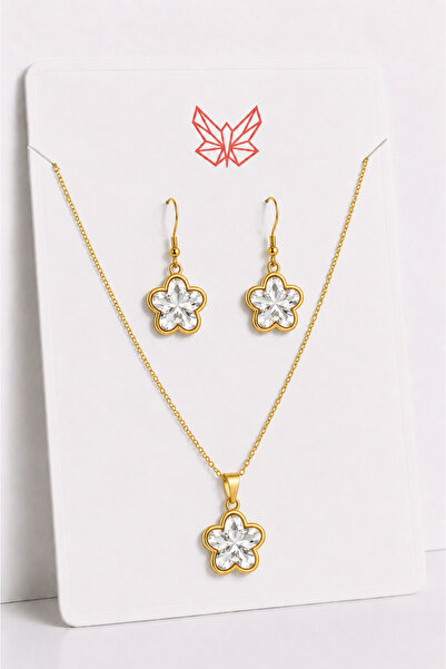 MakeWell Damla Nazar Star Butterfly Snowflake Polar Star Flower Figured Zirco...