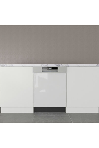 HOMECONOM Yarı Ankastre Bulaşık Makinesi Kapağı 60 cm High Gloss Beyaz