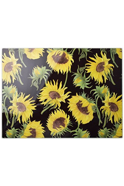 MONDEX Tocător din sticlă Prima Allesken Aria 40x30 cm Galben 1 buc.