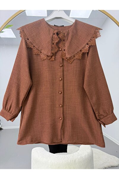 YILMAZBARMAZ Tunic with Lace Collar