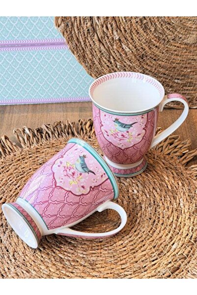 ROSSEV Porcelain Mug Set of 2 Qush Pink 300ml