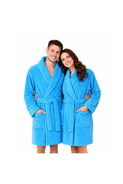 Plush Halat de Baie unisex, Bumbac 100%, pufos si absorbant, 420 GSM