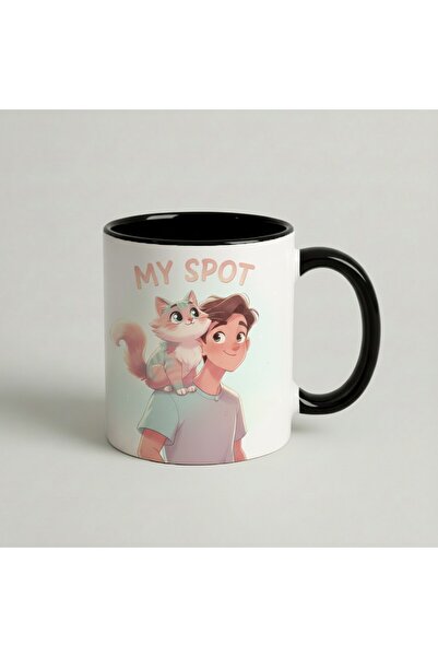 Petgifts Cana Cadou Personalizat Amuzanta Cu Mesaj My Spot - Ceramica 330 Ml