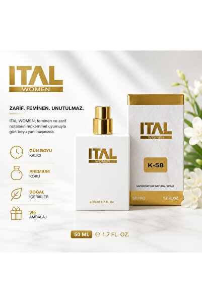 ITAL Women K-58 Kadın Parfümü 50 ML