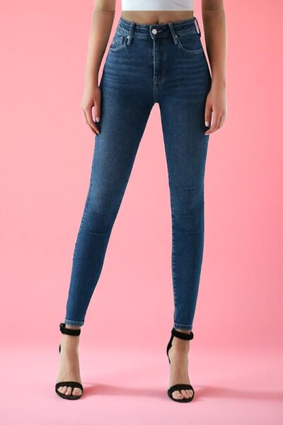 Livik Blue Effect Skinny Fit Lycra Denim Jeans