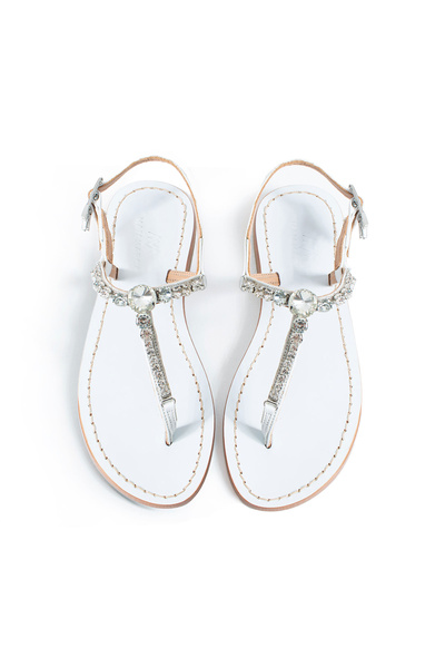 MaiaMarca Maia Nova Stone Sandals - White
