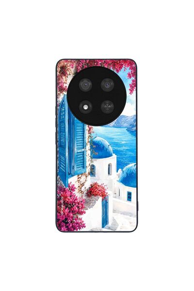 Sonique Θήκη Greek Island Muse Series για Honor Magic7 Lite 5G Σαντορινό Γαλάζιο