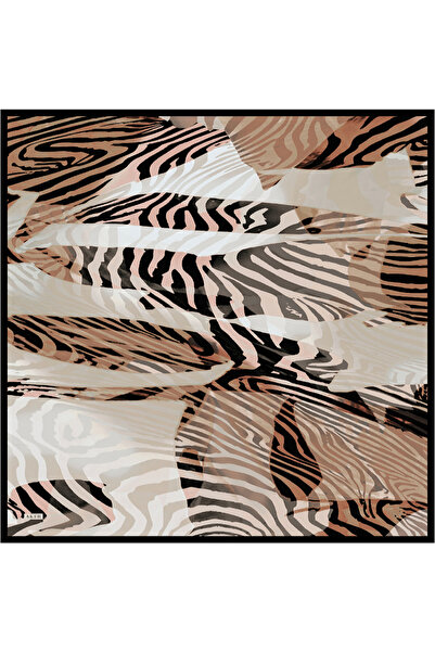 Aker Black 90X90 Silk Twill Scarf