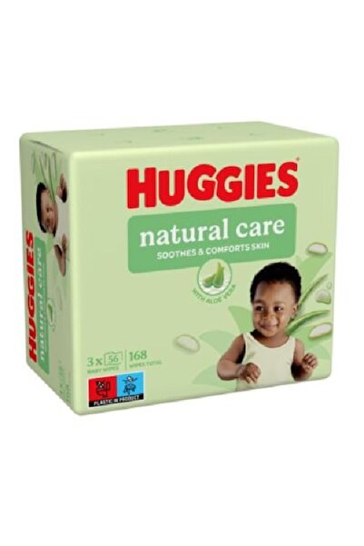 Huggies Σετ Υγρών Μαντηλακίων Περιποίησης, 3 x 56 τεμάχια, με αλόη βέρα