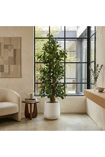 Al Hadaya Mall Elegant and Modern Design Artificial White Christmas Tree - Wh...