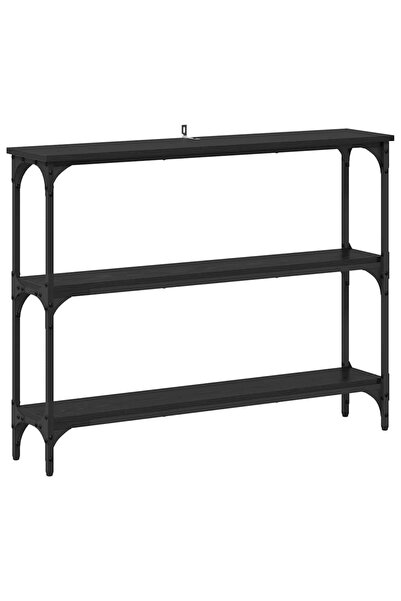 vidaxl Masă de consolă Stejar negru 100 x 22,5 x 75 cm Lemn compozit