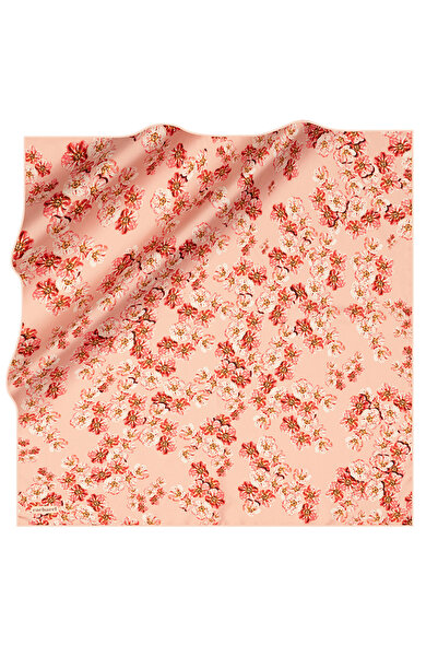 Cacharel Red 90X90 Silk Twill Scarf