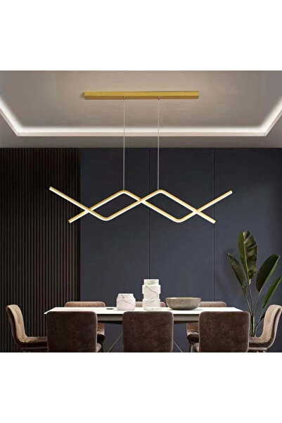 La Cucu Lustra LED suspendata cu telecomanda NAOMI 72W, Liniara, lumina Rece/...