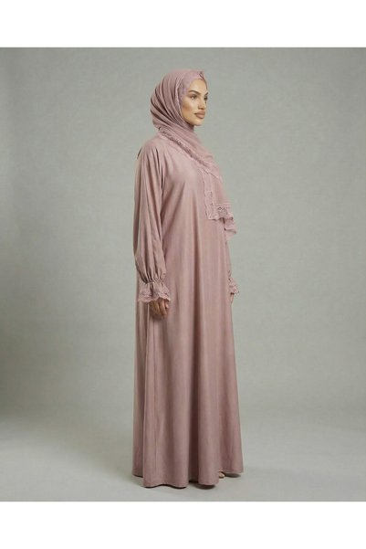 Secdeva Hijab Lace Detailed Prayer Dress
