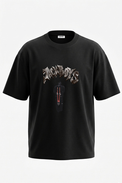 Anetos Jackboys Travis Scott dizajn, pamučna crna oversize majica sa štampani...