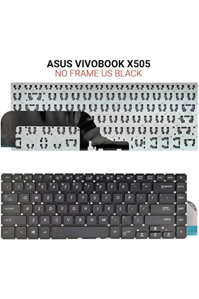 ASUS Πληκτρολόγιο φορητού υπολογιστή για Vivobook X505 X505BA K505 χωρίς πλαί...