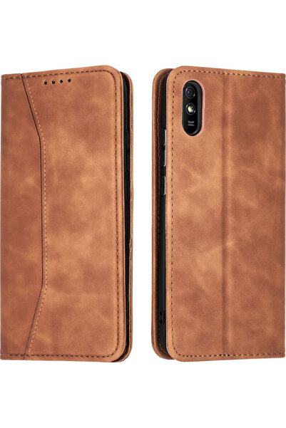 Other Bodycell Πορτοφόλι από συνθετικό δέρμα PU, Καφέ (Redmi 9A / 9AT) Κωδικό...