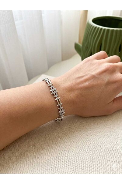 lavante butik kendini özel hisset Steel Zircon Stone Wicker Textured Chain Wo...