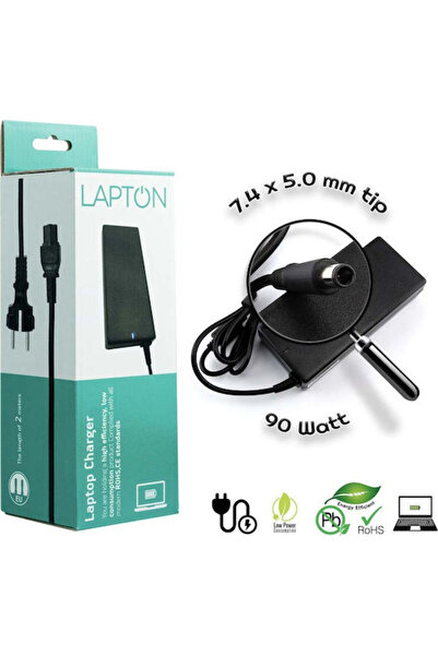 HP Φορτιστής Laptop LaptOn 90W 19V 4.74A με Αποσπώμενο Καλώδιο Τροφοδοσίας Κω...
