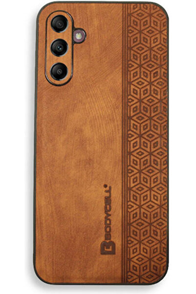 Other Δερμάτινη Καφέ Πίσω Θήκη με Σχέδιο Bodycell (Galaxy A14) Κωδικός: BY-00032