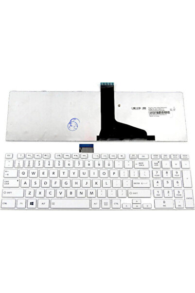 Toshiba Πληκτρολόγιο φορητού υπολογιστή για C850 χωρίς πλαίσιο σε λευκό χρώμα