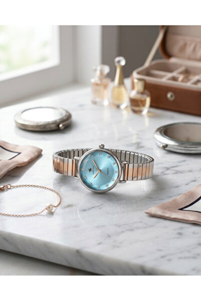 DNZ Watch Store Minimal Yaylı Kordonlu Retro Kadın Kol Saati