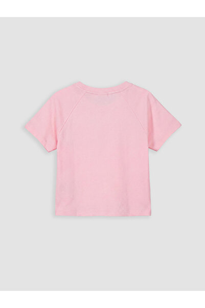 LC Waikiki Crew Neck Embroidered Short Sleeve Girl's T-Shirt