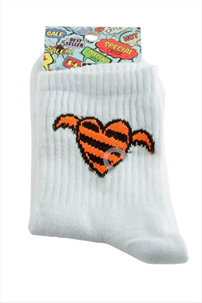 ZERO LAND SHOPHNRL Heart Horse College čarape 8*28 (232414) - bele