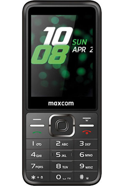MAXCOM MM244 SE Κινητό τηλέφωνο διπλής SIM με μεγάλα κουμπιά, Μαύρο