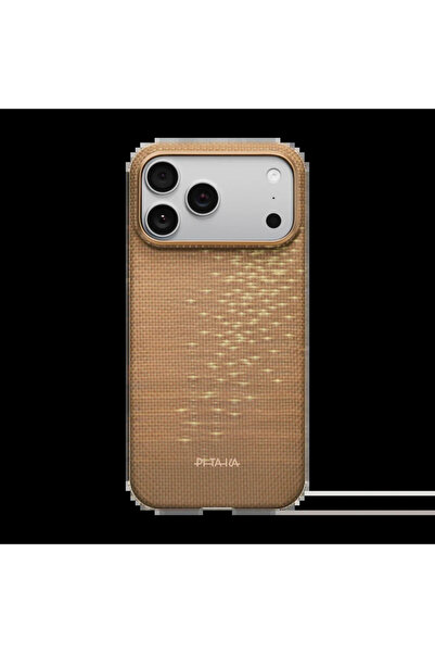 PITAKA Husă iPhone 17 Pro Ultra-Subțire Aramidă MagSafe, Sclipire Aurie