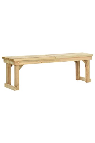 vidaxl Bancă de grădină, 140 cm, lemn de pin tratat