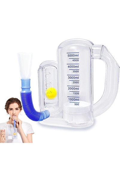 Arabest Breathing Exercise Device for Lungs, 5000ml Volume Measurement with F...
